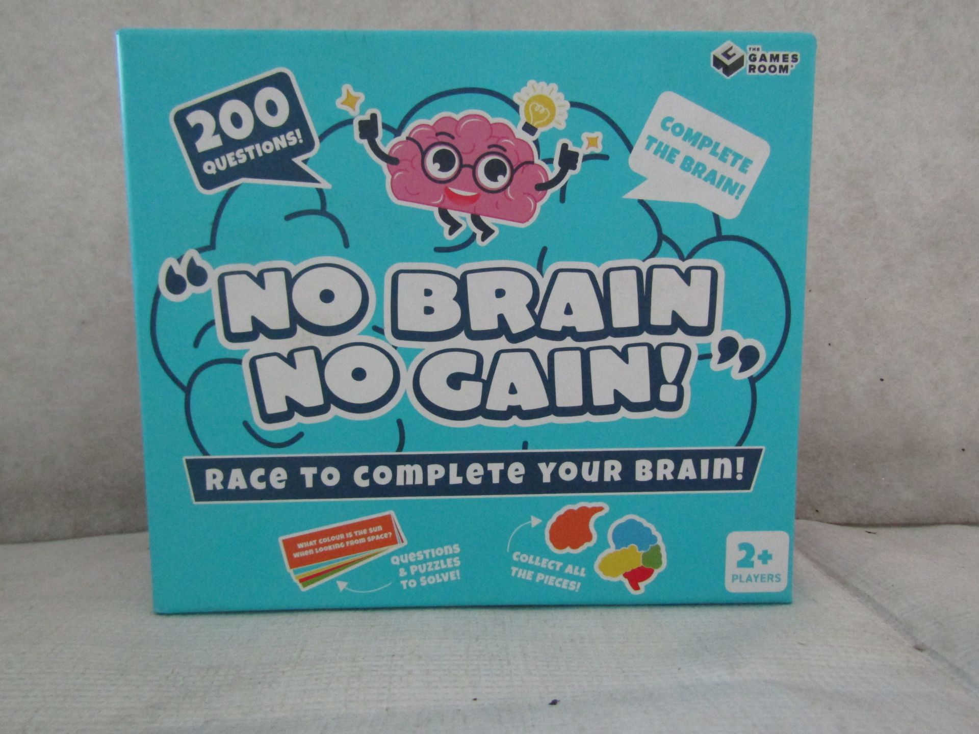 12X " No Brain No Gain! " 200-Question Games - New & Boxed.