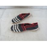 2X TheStripeCompany - Slip-On Espadrilles Shoes - See Image For Design - Size 42 - New.