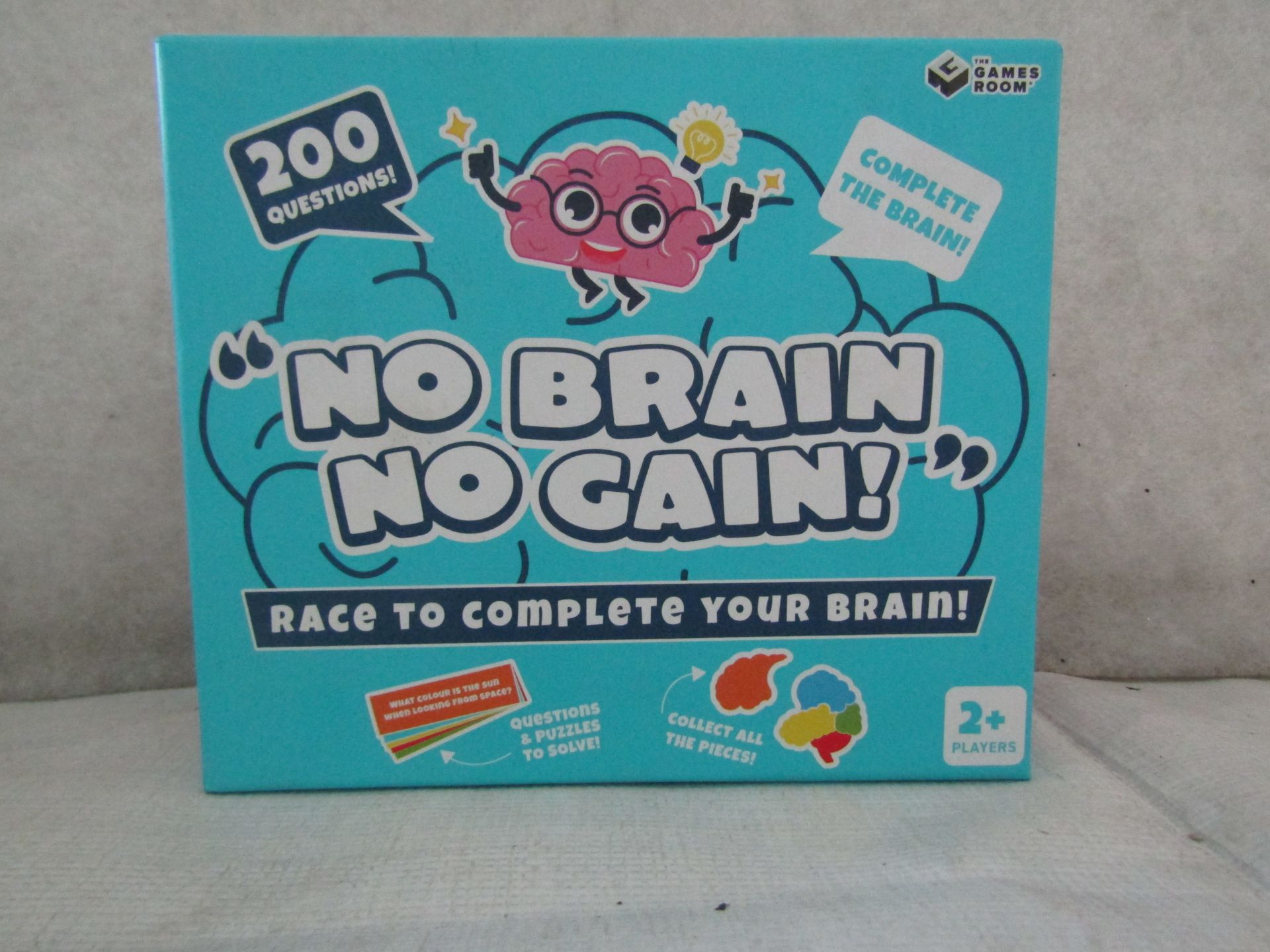 12X " No Brain No Gain! " 200-Question Games - New & Boxed.