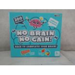 12X " No Brain No Gain! " 200-Question Games - New & Boxed.