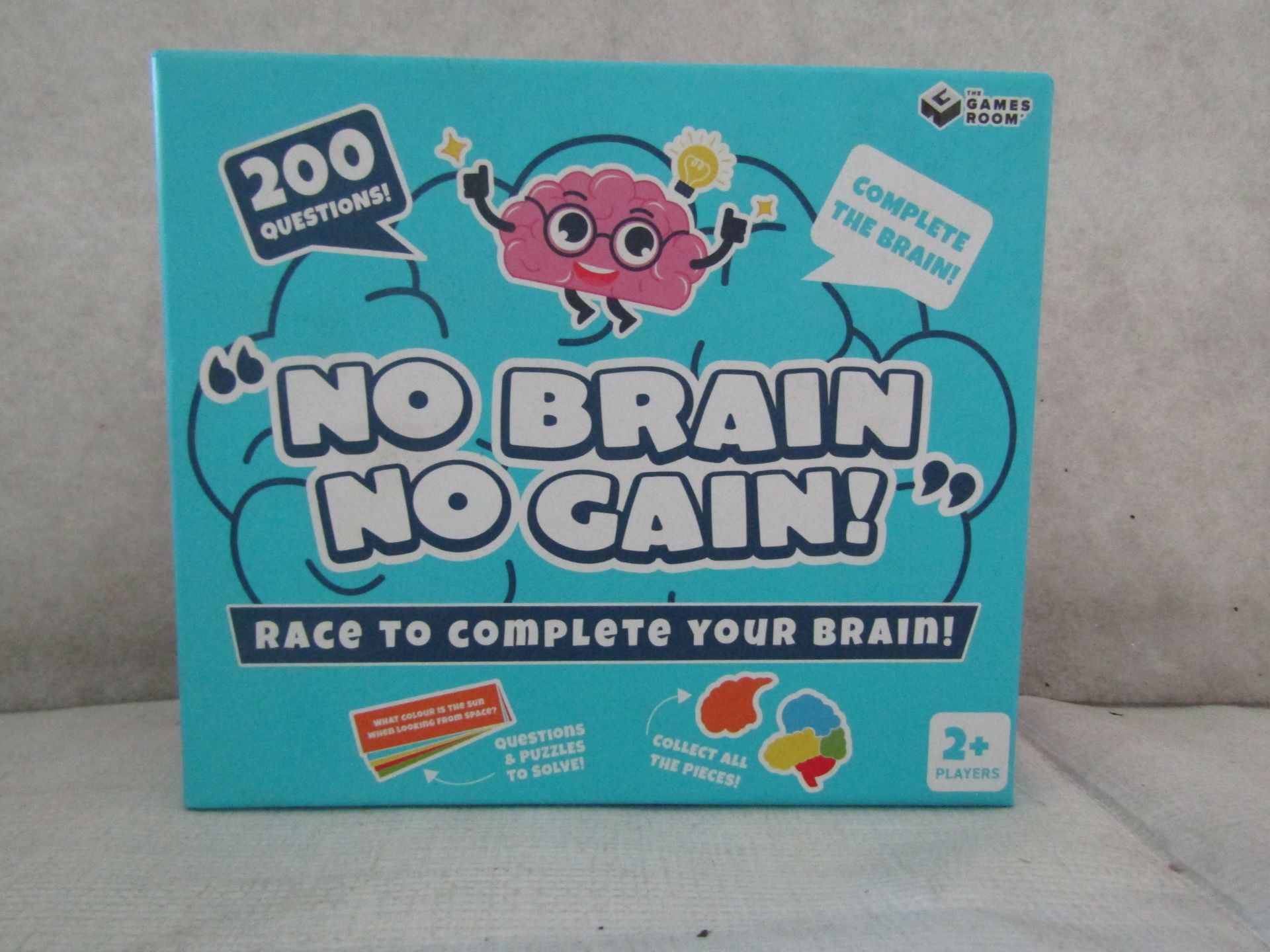 12X " No Brain No Gain! " 200-Question Games - New & Boxed.