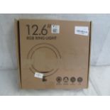 12.6" RGB Ring Light, Unchecked & Boxed.