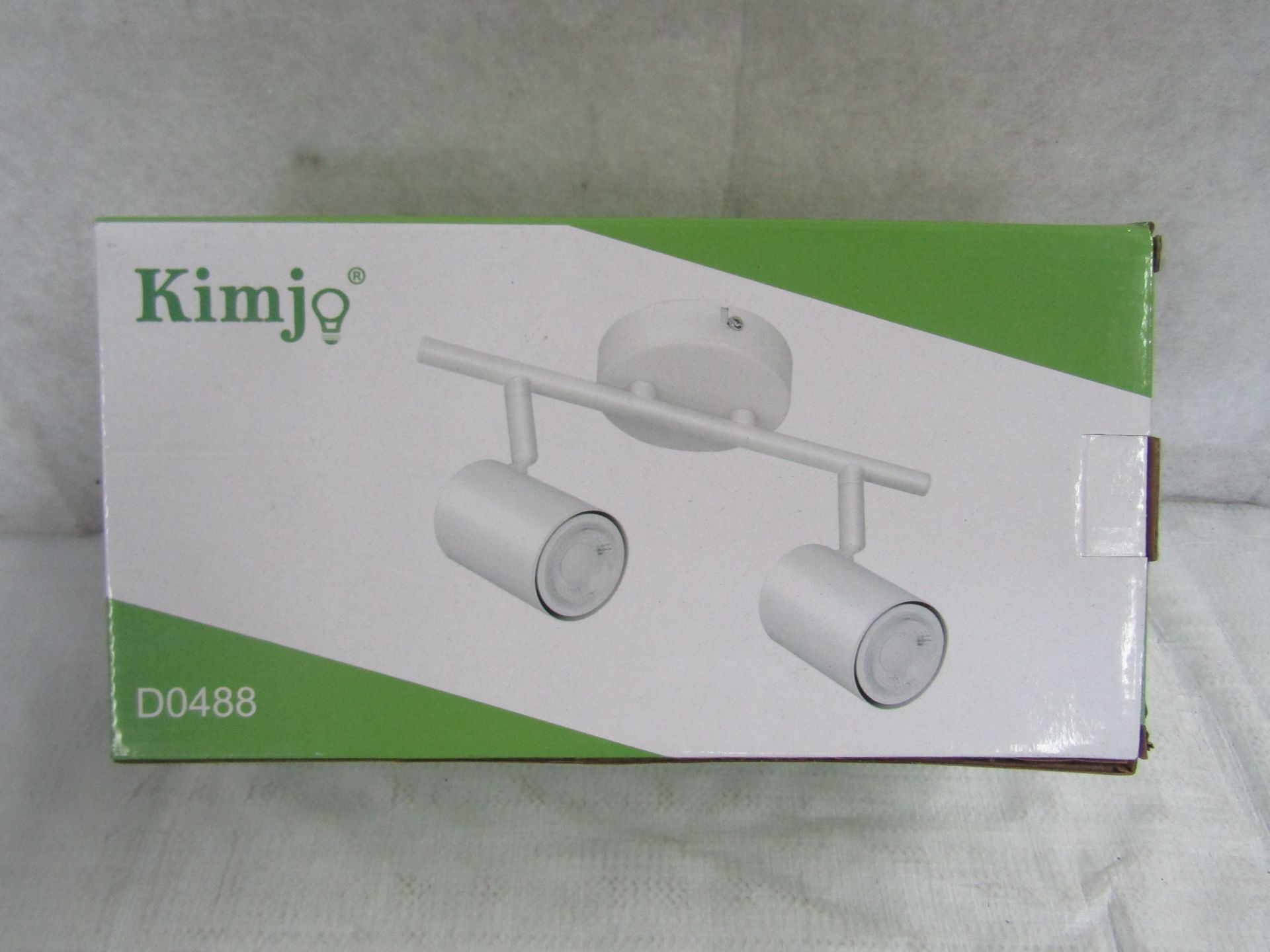 Kimjo Ceiling Light, Model (D0488) 2 Way, Rotating, Black, Unchecked & Boxed. RRP £19.