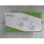 Kimjo Ceiling Light, Model (D0488) 2 Way, Rotating, Black, Unchecked & Boxed. RRP £19.