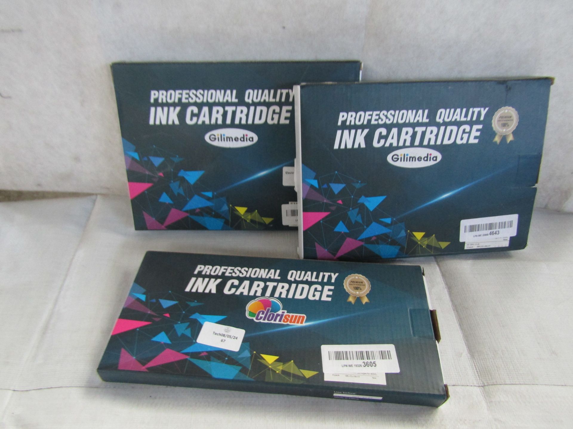 3x Items Being - 2x Gilimedia Professional Quality Ink Cartridge & 1x Clorisun Professional