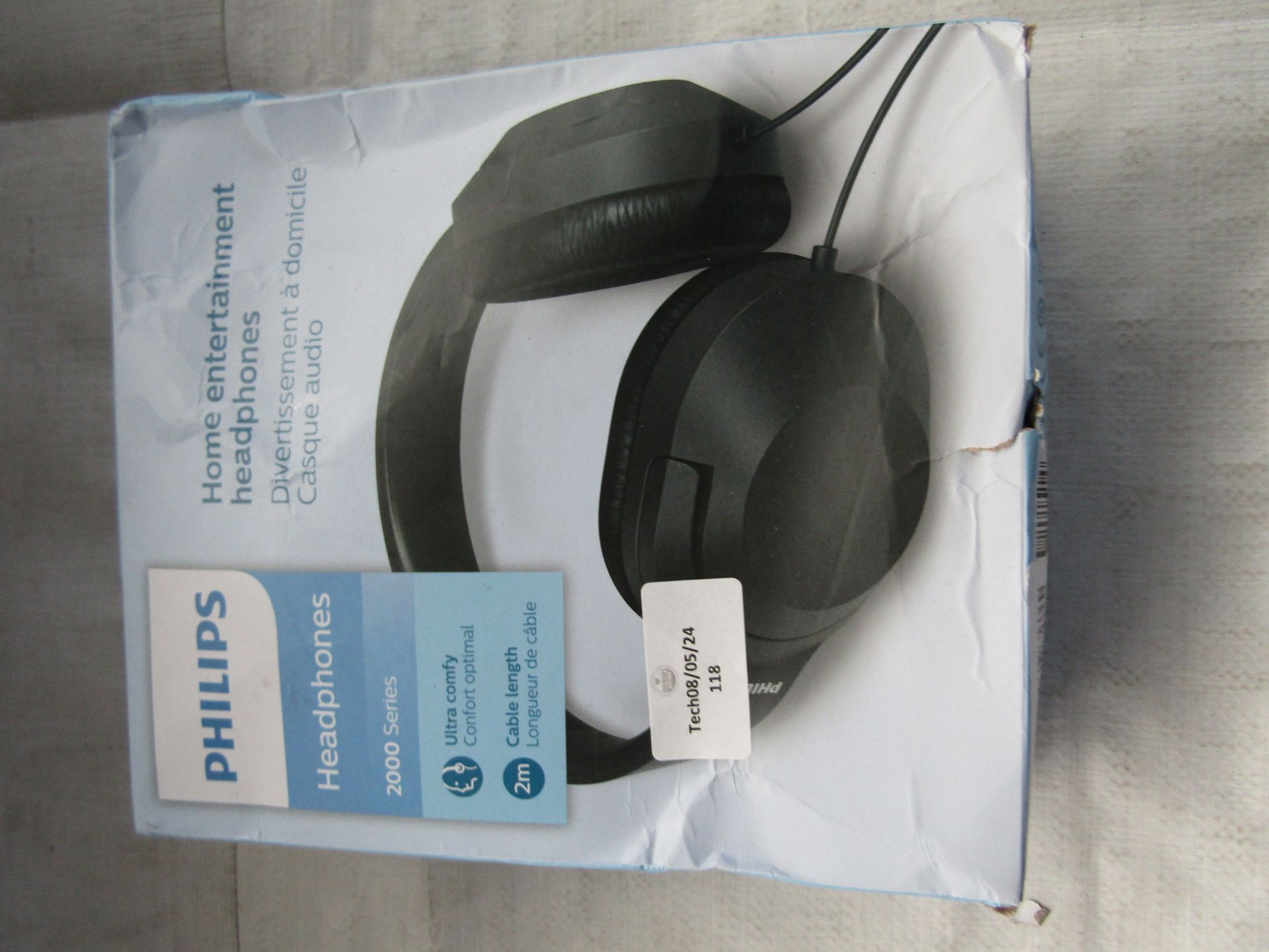 Philips Wired Overhead Headphones 2000 Series - Unchecked & Boxed.