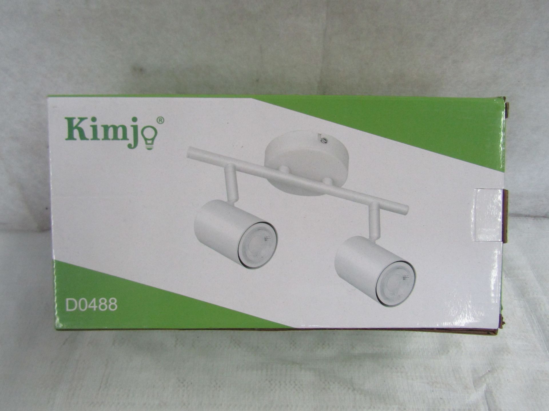 Kimjo Ceiling Light, Model (D0488) 2 Way, Rotating, Black, Unchecked & Boxed. RRP £19.