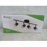 Kimjo Ceiling Light, Model (D0465) 4 Way, Rotating, Black, Unchecked & Boxed. RRP £39.
