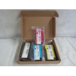 4x Colourking Compatible Ink Cartridges, Unchecked & Packaged.