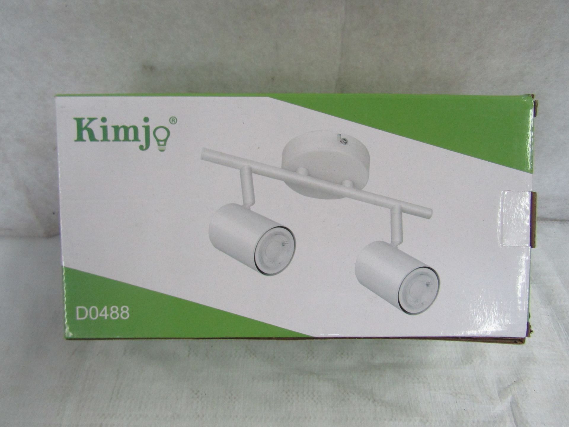 Kimjo Ceiling Light, Model (D0488) 2 Way, Rotating, Black, Unchecked & Boxed. RRP £19.