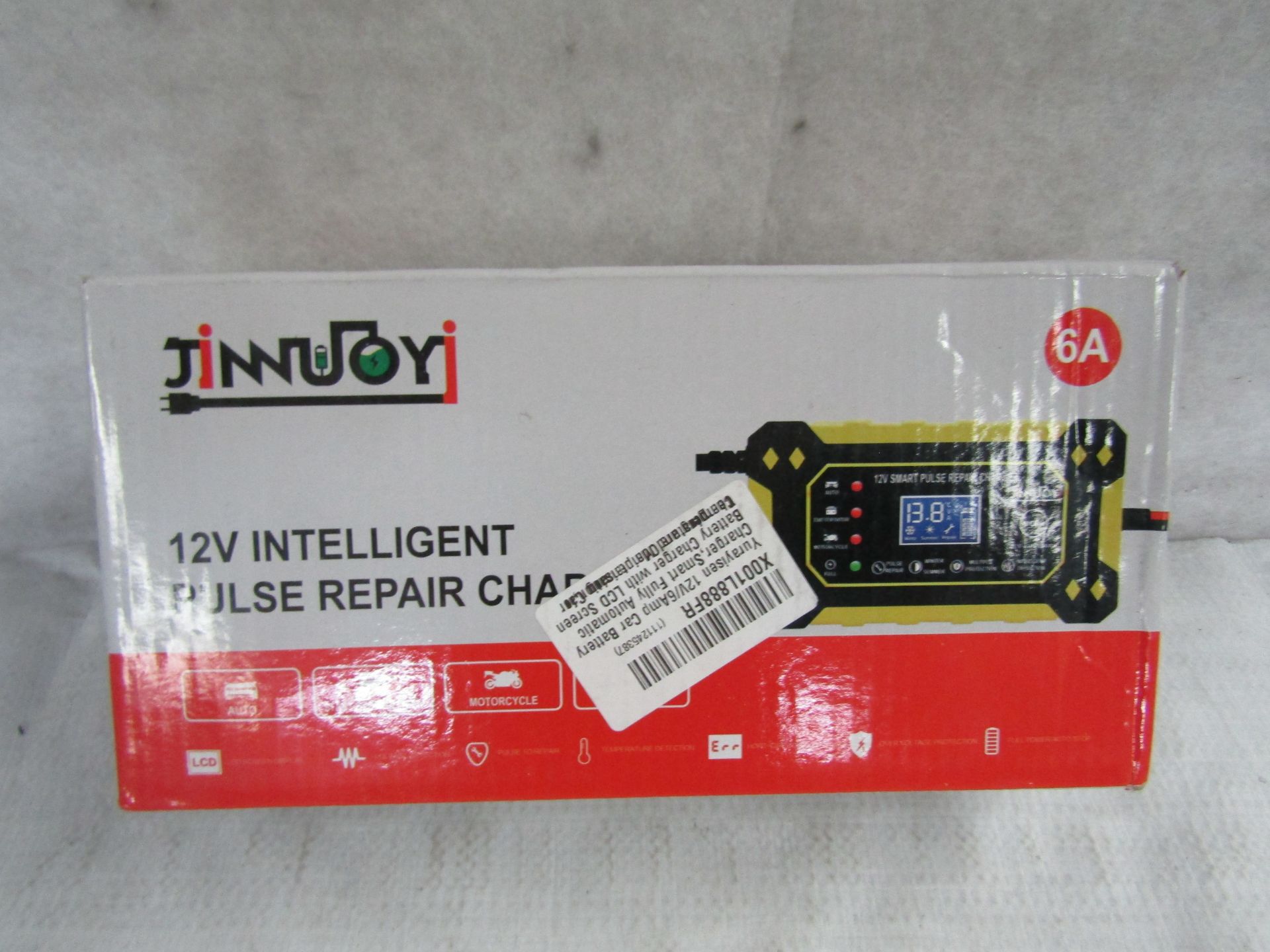 Jinnuoy 12v Intelligent Pulse Repair Charger, Unchecked & Boxed. RRP £15