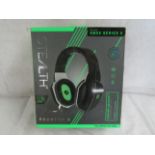STEALTH Phantom X Premium Stereo Gaming Headset - Black and Green For Xbox Series X - Unchecked &