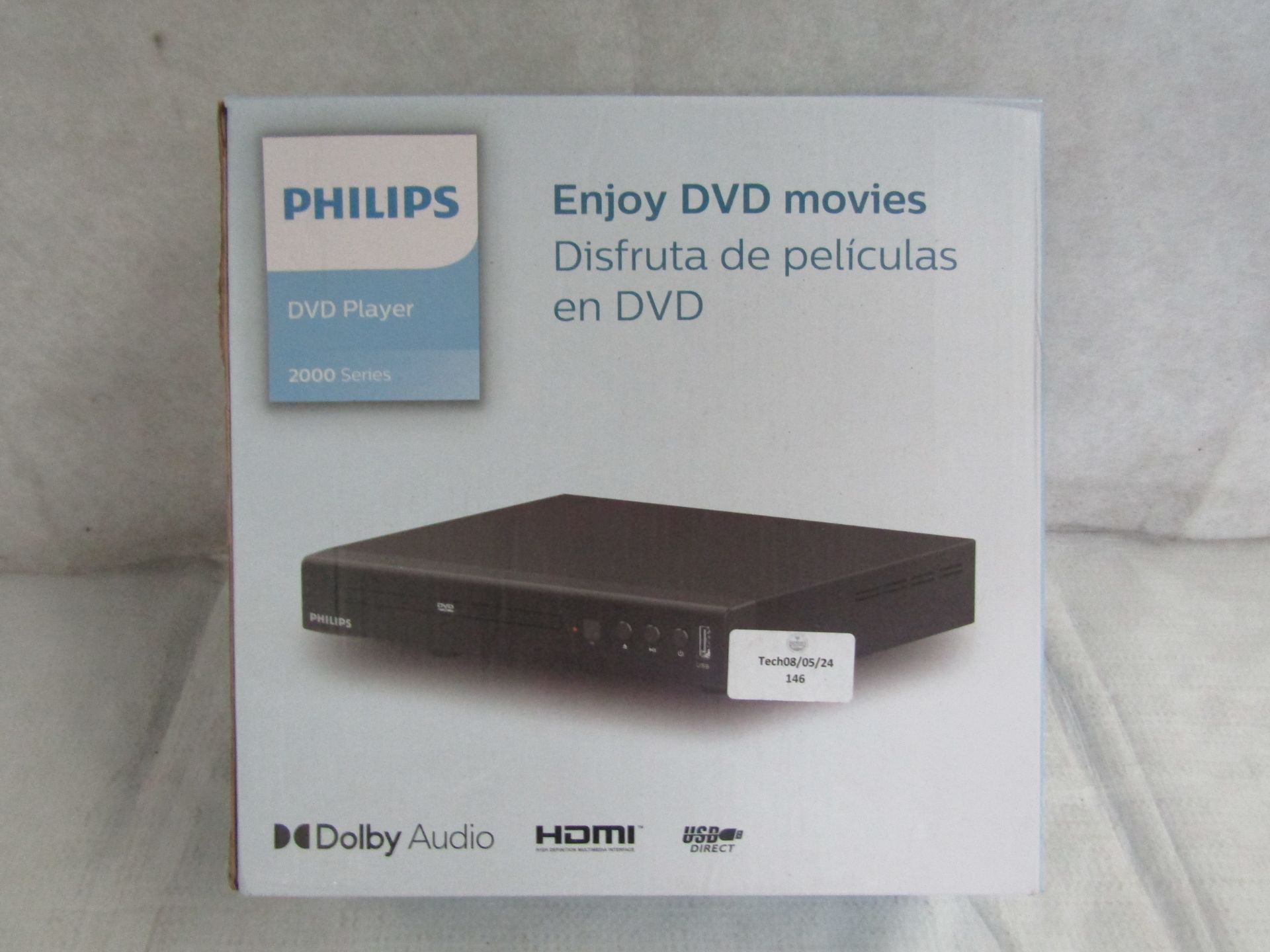 Philips DVD Player 2000 Series - Unchecked & Boxed.