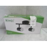 Kimjo Ceiling Light, Model (D0394) 2 Way, Rotating, Black, Unchecked & Boxed. RRP £19.