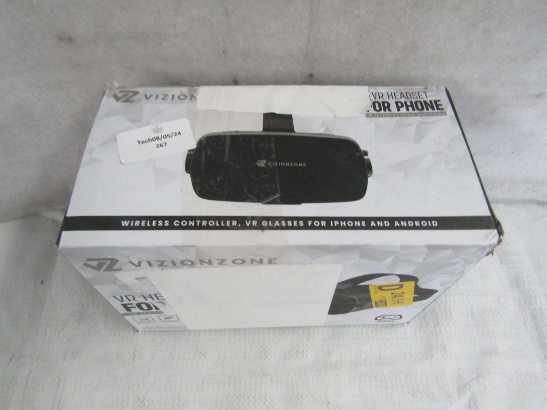 VizinzoneVR Headset For Phone, Unchecked & Boxed.
