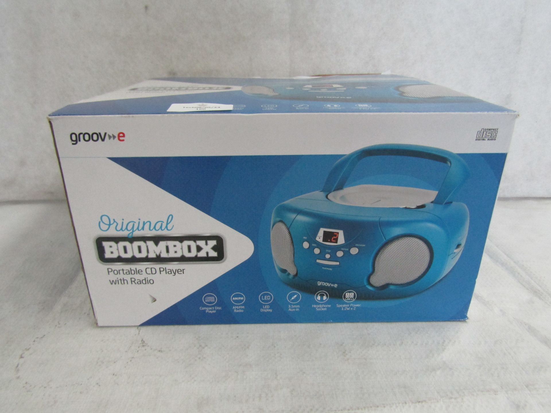 Groove Portable DAB/FM Digital Radio - Unchecked & Boxed.