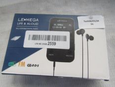 LE MEGA Life & Loud Pril Portable Digital Radio - Unchecked & Boxed.