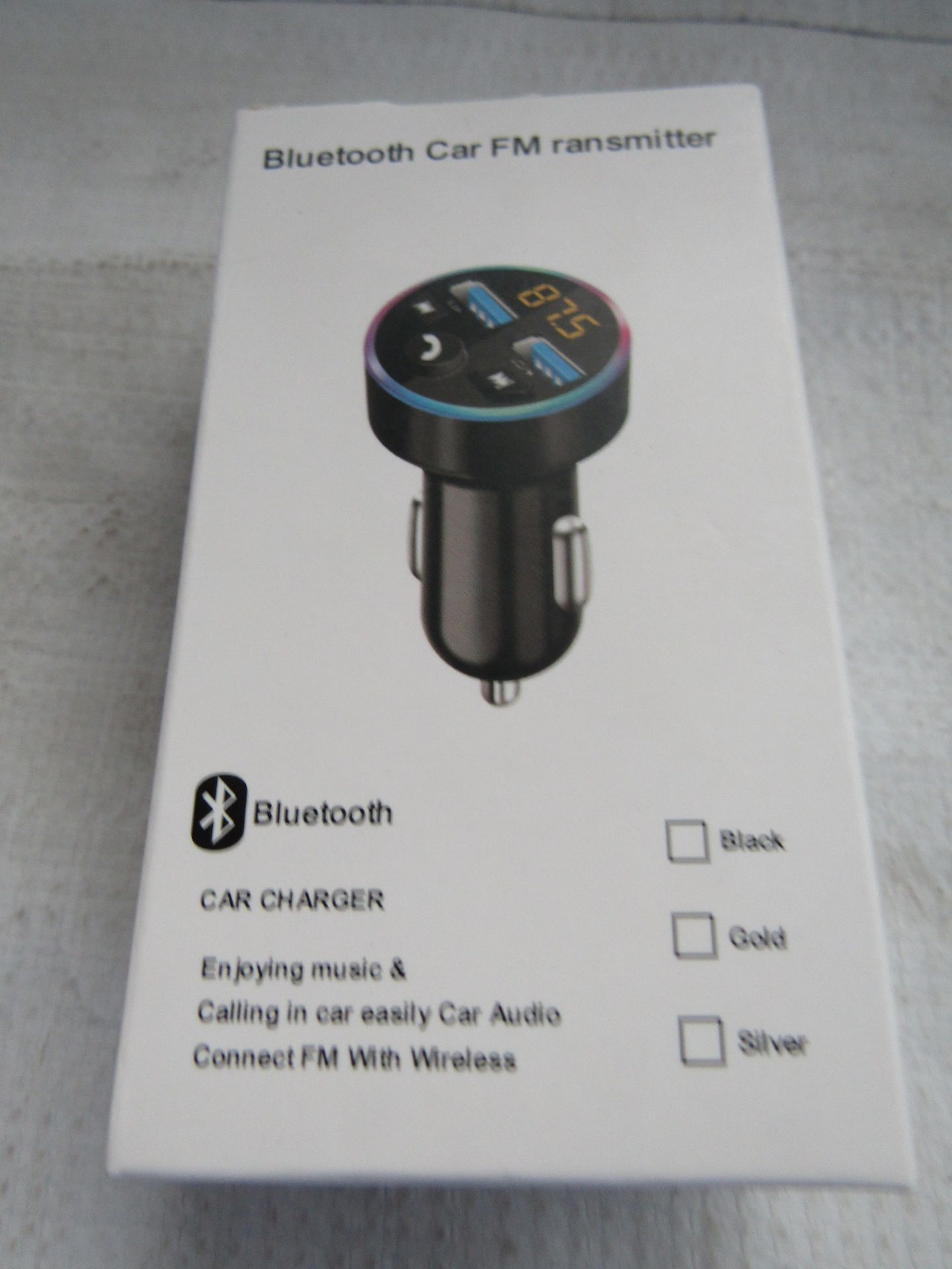 Bluetooth Car FM Ransmitter - Unchecked & Boxed.