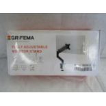 Grifema Fully Adjustable Monitor Stand, Unchecked & Boxed.