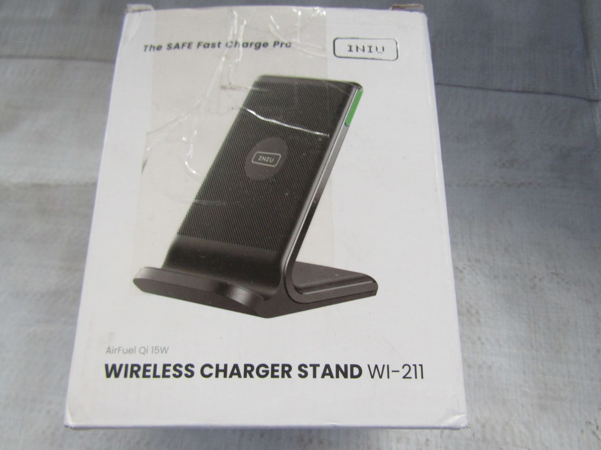 INIU Airfuel QI 15w Wireless Charging Stand WI-211 - Unchecked & Boxed.