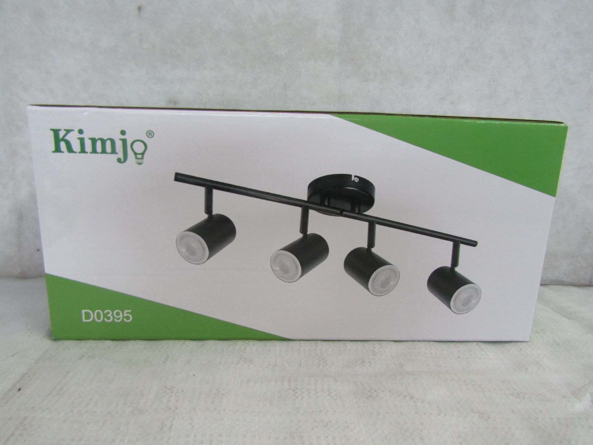 Kimjo Ceiling Light, Model (D0465) 4 Way, Rotating, Black, Unchecked & Boxed. RRP £39.