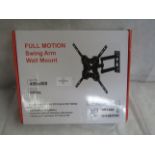 Full Motion Swing Arm Wall Mount, Unchecked & Boxed.