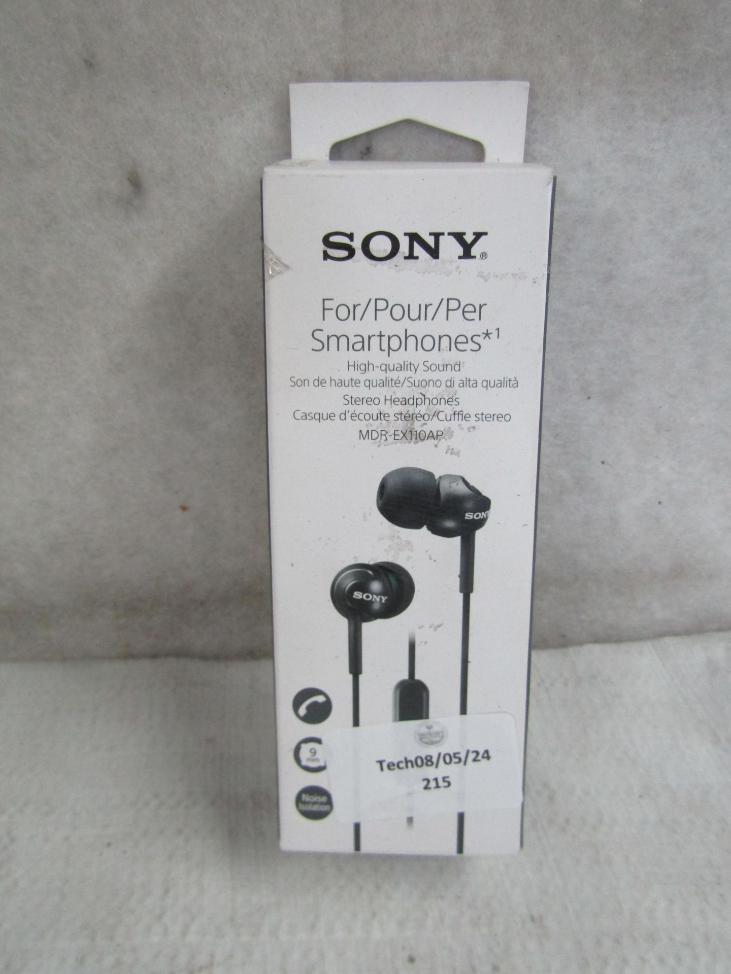 Sony Stereo Headphones, Unchecked & Boxed.