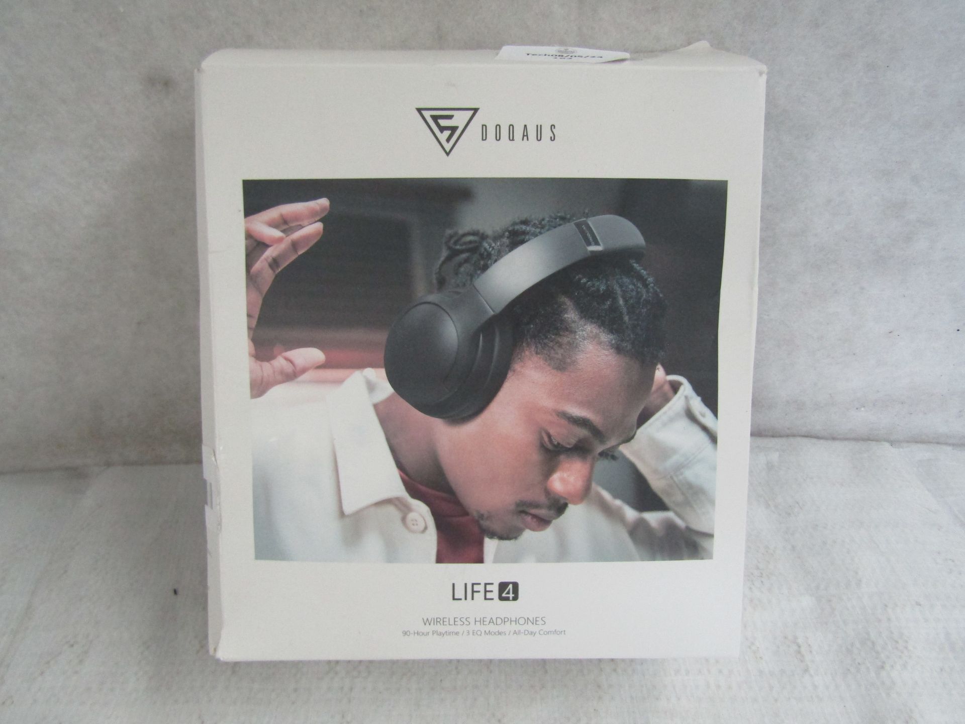 Doquas Life 4 Wireless Overhead Headphones, 90 Hour Playtime - Unchecked & Boxed.