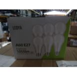 2x Boxes of 6 Ledya A60 E27 13w warm white light bulbs, new