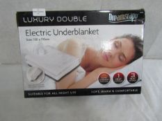 Dreamscape - Luxury Double Electric Under Blanket 150x110cm - Untested & Boxed.