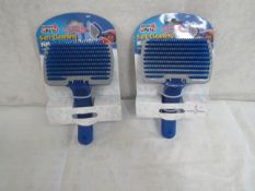 2x Simply4Pets - Self-Cleaning Hair Remover Brushes - Unused.