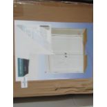 Asab - Undersink Wooden 2-Door Cabinet White With Bamboo Top - Size Unknown - Unchecked & Boxed.