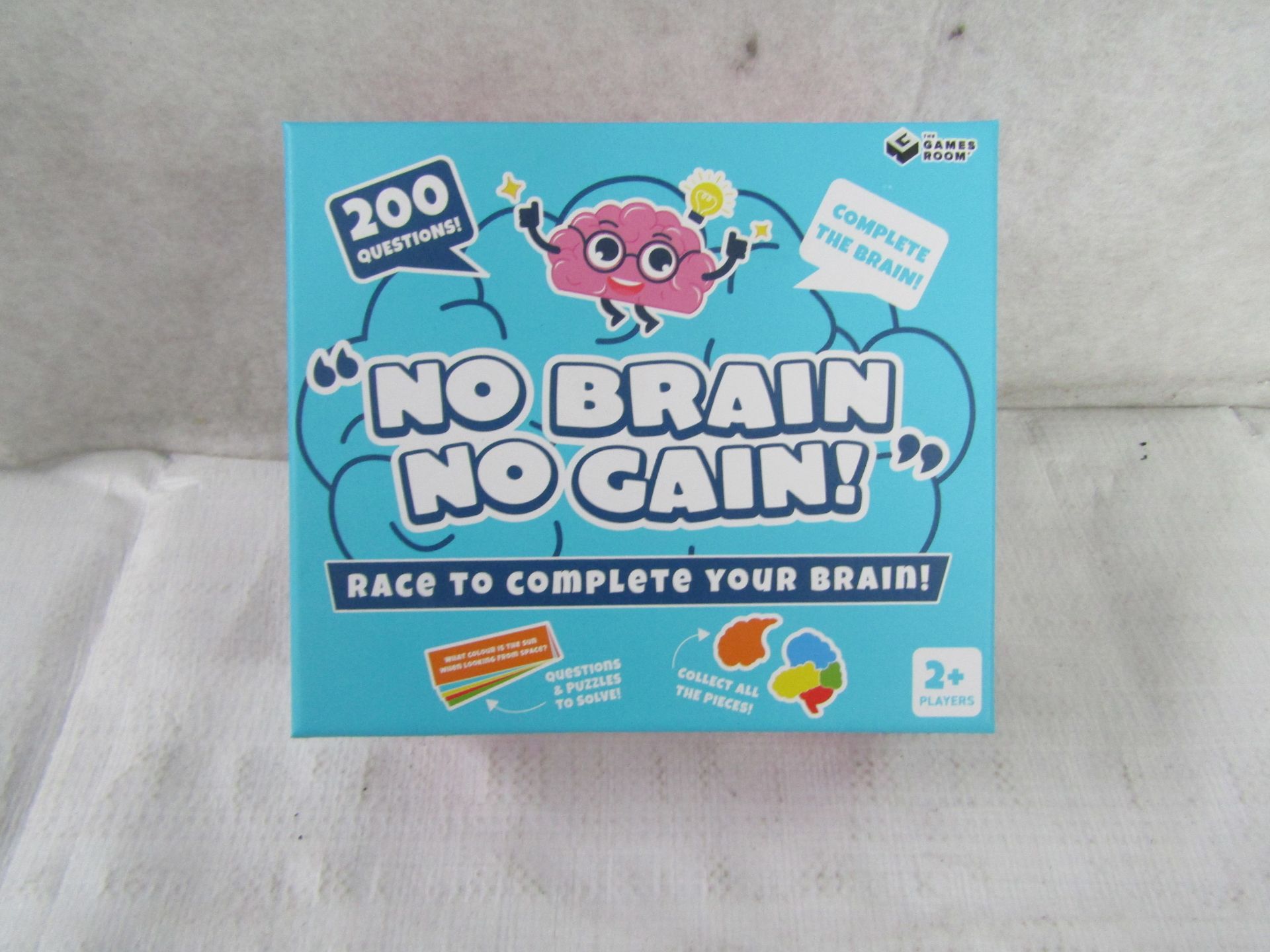 4x GamesRoom - "No Brain No Gain! " Game - New & Boxed.