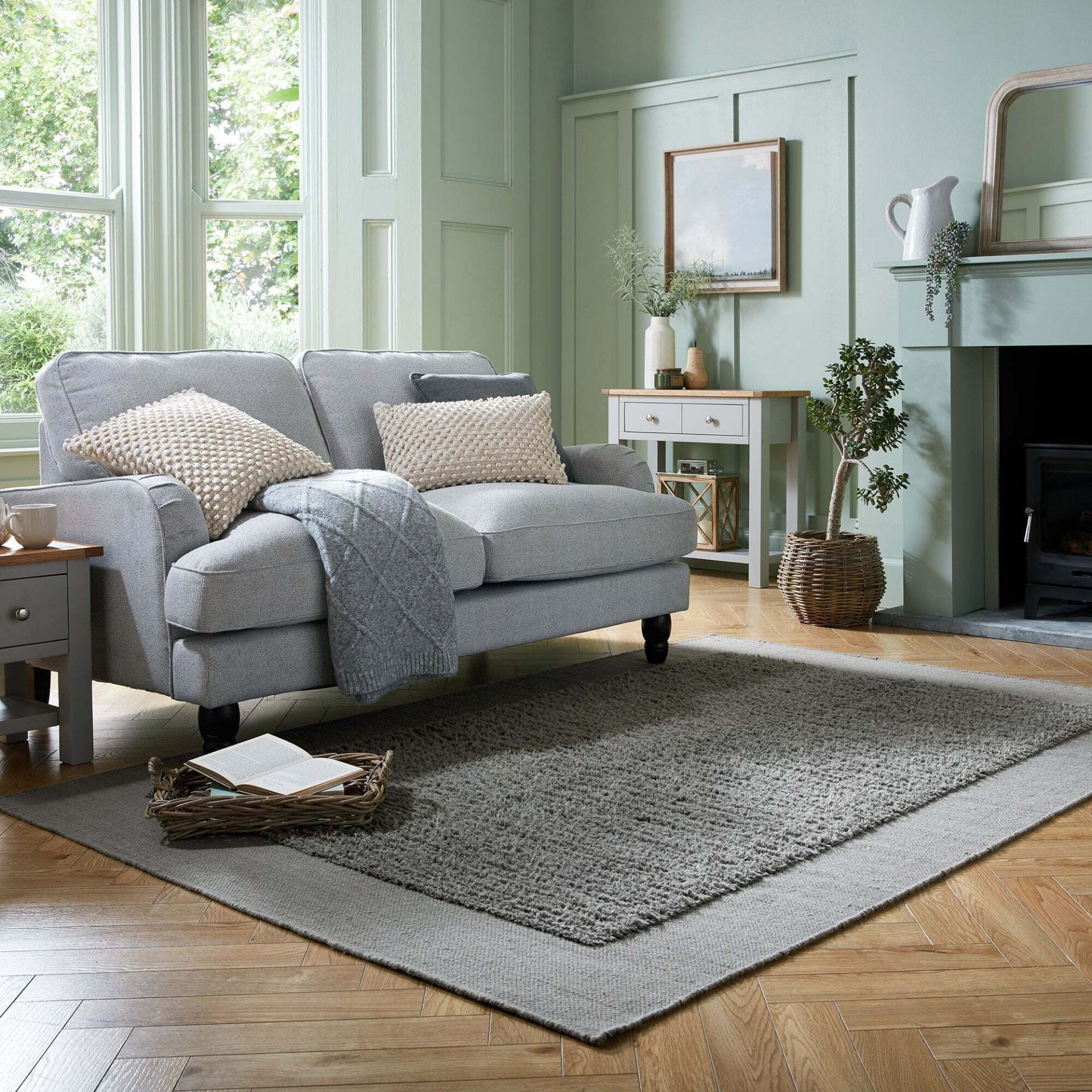 Femi D040 Rug Lina Wool Rug Grey Rectangle 160X230cm RRP 249 About the Product(s) Femi D040 Rug Lina - Image 2 of 3