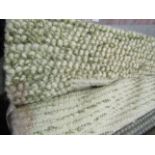 Bobble Wool D040 Pebble Wool Border Rug In Olive 120X170Cm RRP 99