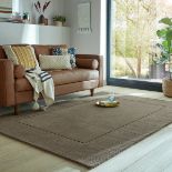Boston Wool Border Mocha 160X230cm Rug RRP 129 About the Product(s) Size: 160X230cm (5X7.5in)Colour: