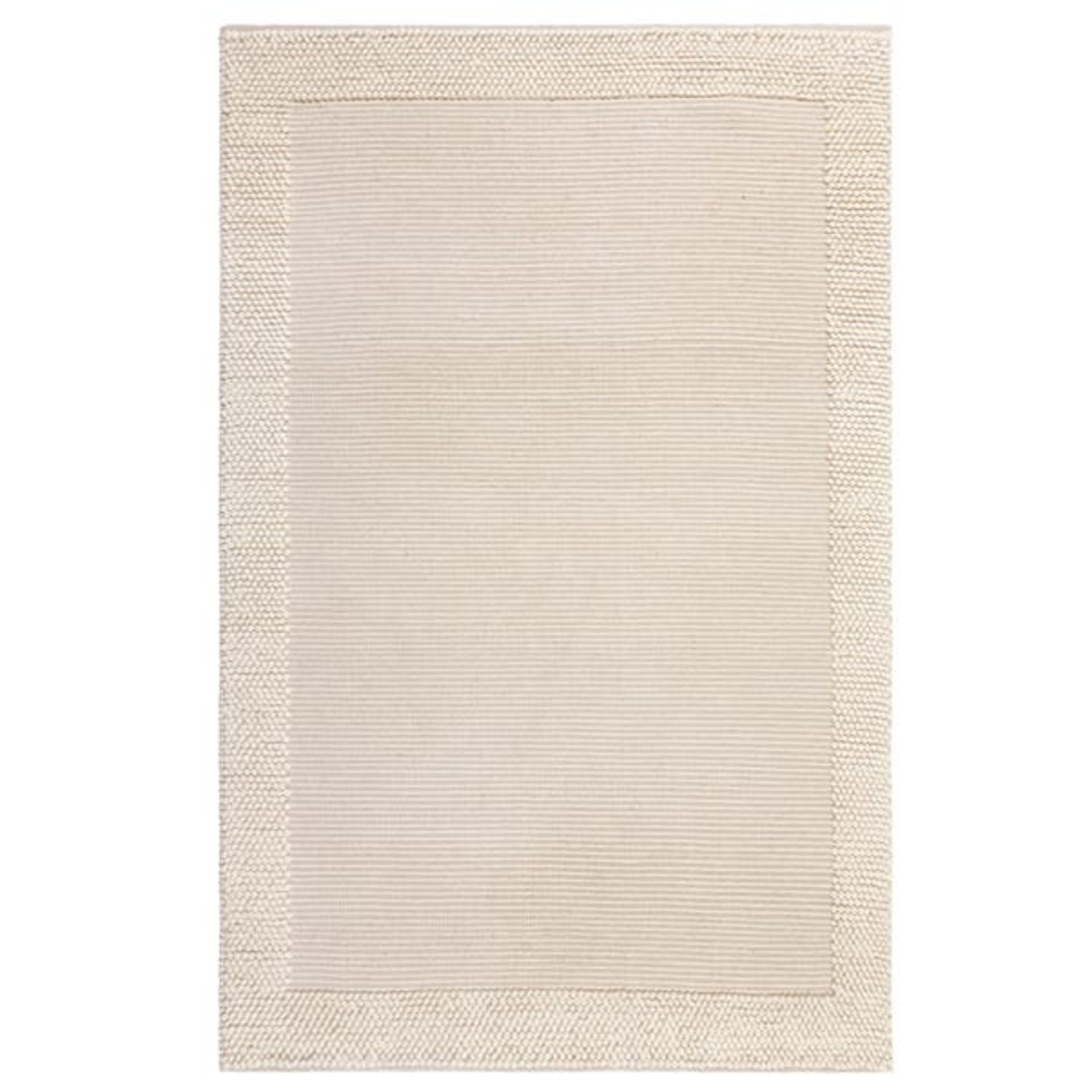 Pebble Wool Border Bobble Wool D040 Ivory Rectangle Rug 160X230cm RRP 169.00 About the Product(s)