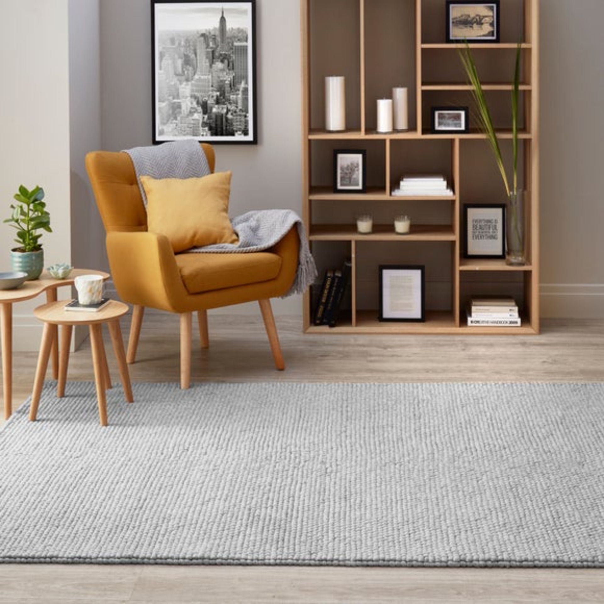 Pebble Grey 160X230cm Rug RRP 249 RRP 249 About the Product(s) Size: 160X230cm (5X7.5in)Colour: - Image 2 of 3
