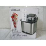 Lakeland S/S Digital Ice Cream Maker RRP 70About the Product(s)Perfect for churning ice cream,