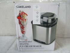 Lakeland S/S Digital Ice Cream Maker RRP 70About the Product(s)Perfect for churning ice cream,