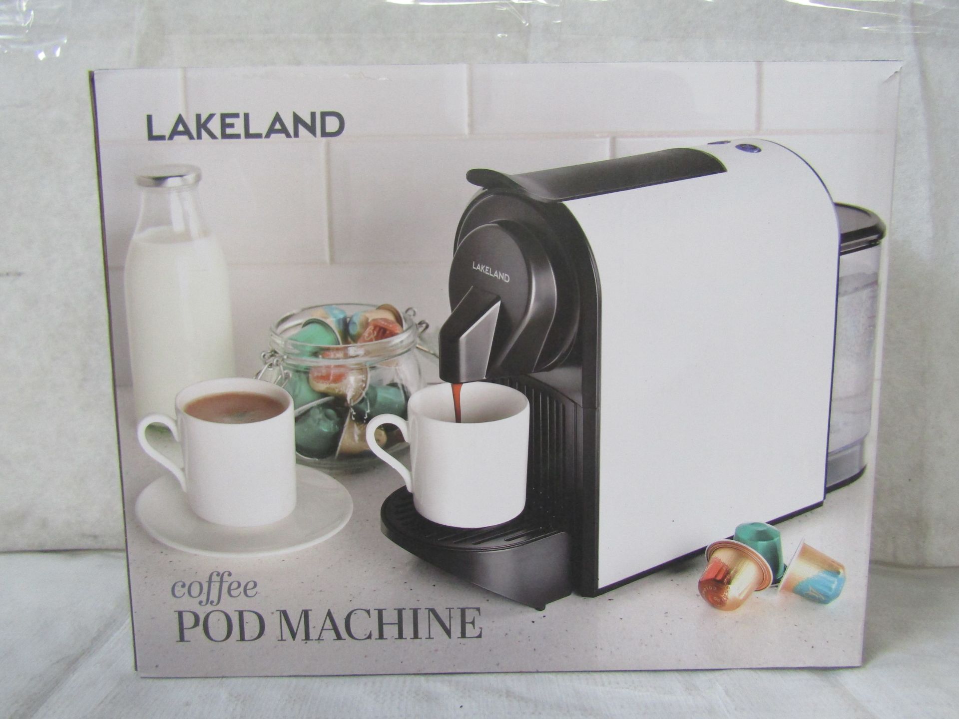 Lakeland Coffee Pod Machine White RRP 90About the Product(s)We know they're not everyone's cup