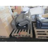 Sofology Benton Armchair in Cat 60/21 Storm with Power Recliner and Studs RRP 919About the Product(