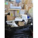 Pallet of unmanifested warehouse clearance and customer returns, can contain unwanted, refused