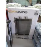 Daewoo - 1800w PTC Fan Heater - Untested & Boxed.