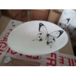 2x Butterly Porcelain Dishes - Boxed. ( DR 765 )