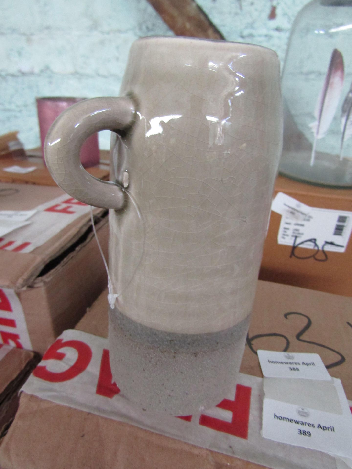 Ceramic Jug Vase - Medium - New. (DR631)