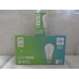 2X LIGHTNUM - 306 LED Curtain Lights / Warm White / 8 Lighting Modes / 3M x 3M - Boxed.