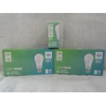 5X LIGHTNUM - E27 1055 Lumen LED Light Bulbs - Pack of 4 - New & Boxed.