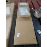 Wood Shelf With Felt Wool Brackets - Black - W80CM - D20CM - H2CM - New & Boxed.