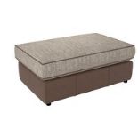 Noah Banquette Footstool Plain Maharadja Beige All Over Black Plastic Feet RRP 429About the